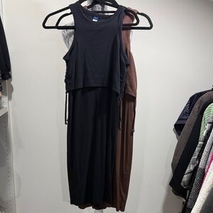 Old Navy Sleeveless Midi Maternity Dress- Set of 2